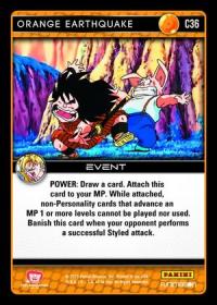 dragonball z vengeance orange earthquake foil