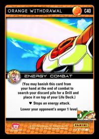 dragonball z vengeance orange withdrawal foil