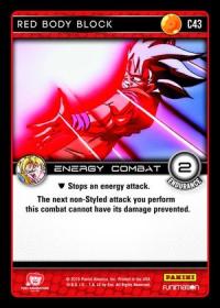 dragonball z vengeance red body block foil