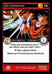 dragonball z vengeance red disregard foil