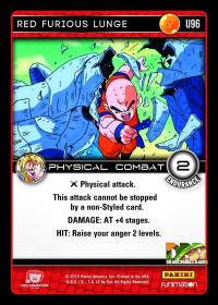 dragonball z vengeance red furious lunge foil