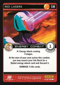 dragonball z vengeance red lasers foil