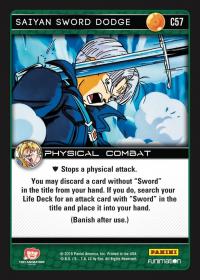 dragonball z vengeance saiyan sword dodge foil