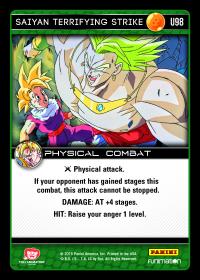 dragonball z vengeance saiyan terrifying strike foil