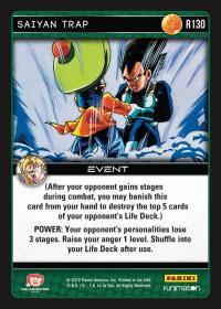 dragonball z vengeance saiyan trap foil