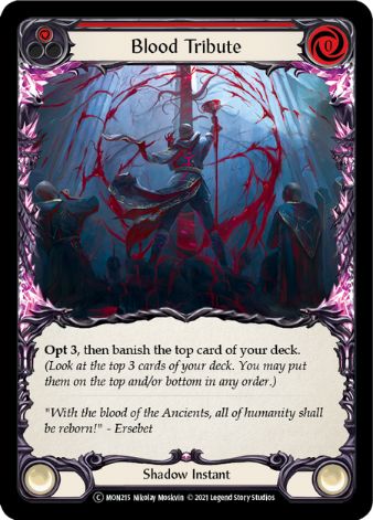 Blood Tribute (Red) - MON