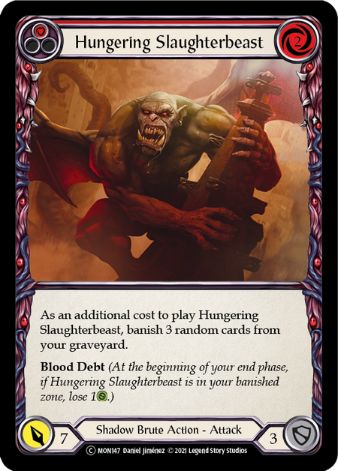 Hungering Slaughterbeast (Red) - MON