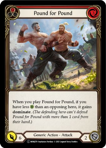 Pound for Pound (Red) - MON