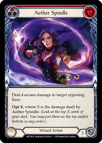 Aether Spindle (Red) - ARC126 - 1st edition Foil