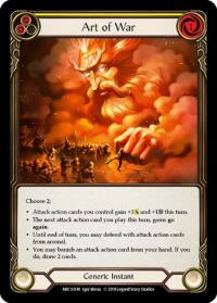 flesh and blood arcane rising 1st edition art of war arc160 1st edition