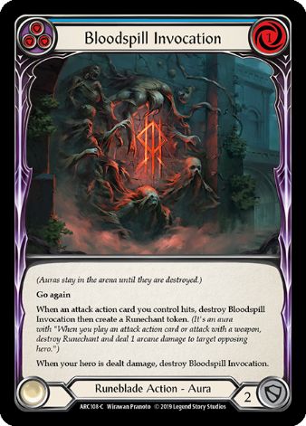 Bloodspill Invocation (Blue) - ARC108 - 1st edition Foil