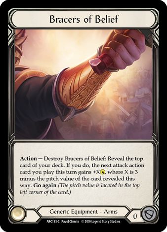 Bracers of Belief - ARC153 - 1st edition Foil