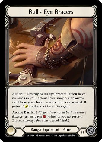 Bull's Eye Bracers - ARC042 - 1st edition Foil