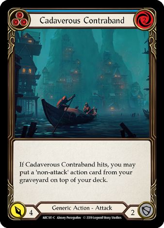 Cadaverous Contraband (Blue) - ARC181 - 1st edition Foil