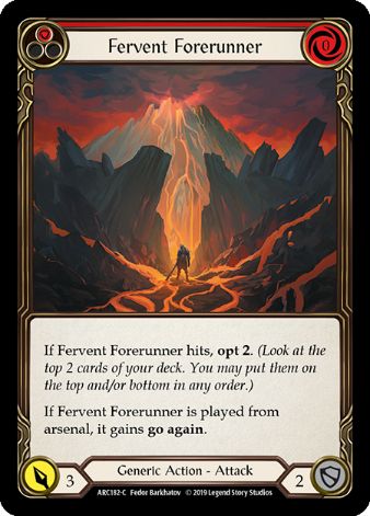 Fervent Forerunner (Red) - ARC182 - 1st edition Foil