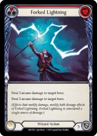 flesh and blood arcane rising 1st edition forked lightning arc120 1st edition foil