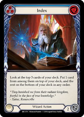 Index (Blue) - ARC137 - 1st edition Foil