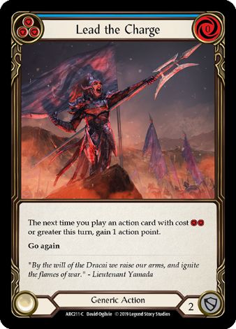 Lead the Charge (Blue) - ARC211 - 1st edition Foil