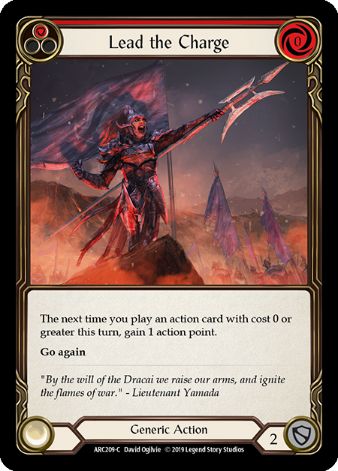 Lead the Charge (Red) - ARC209 - 1st edition Foil