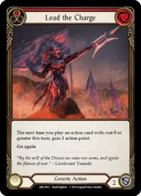 flesh and blood arcane rising 1st edition lead the charge red arc209 1st edition foil