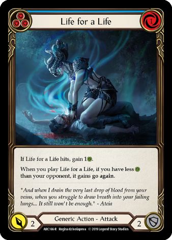 Life for a Life (Blue) - ARC166 - 1st edition Foil