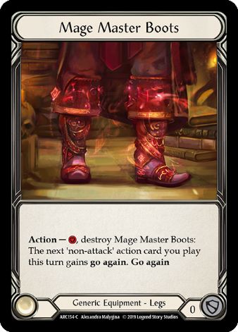 Mage Master Boots - ARC154 - 1st edition Foil