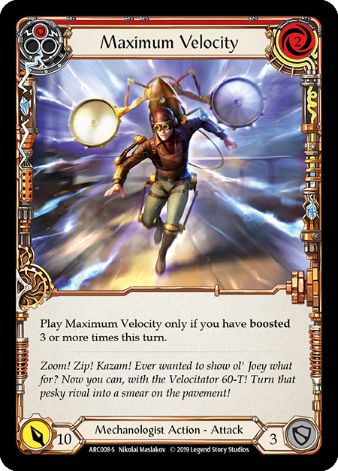 Maximum Velocity - ARC008 - 1st edition Foil