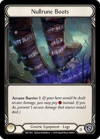 Nullrune Boots - ARC158 - 1st edition Foil