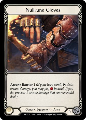 Nullrune Gloves - ARC157 - 1st edition Foil