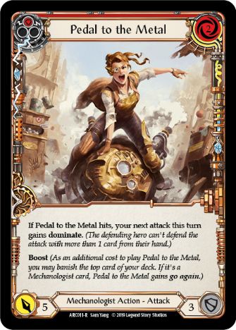 Pedal to the Metal (Red) - ARC011 - 1st edition Foil