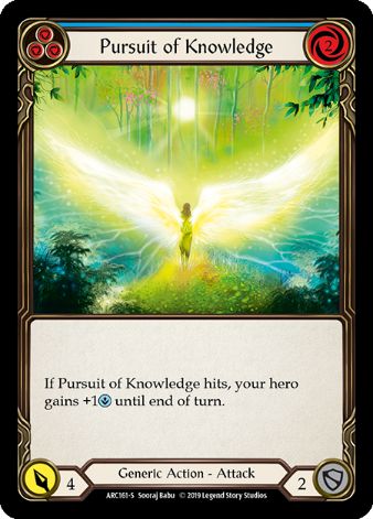 Pursuit of Knowledge - ARC161 - 1st edition Foil