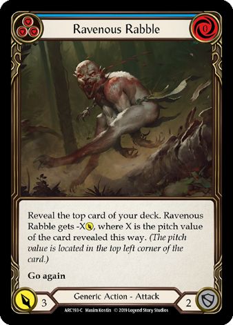 Ravenous Rabble (Blue) - ARC193 - 1st edition