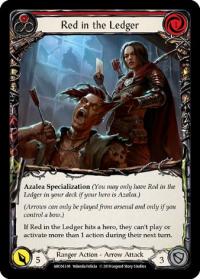 flesh and blood arcane rising 1st edition red in the ledger arc043 1st edition foil
