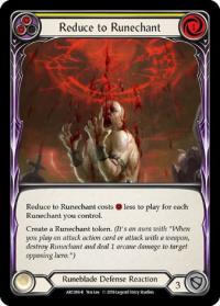 flesh and blood arcane rising 1st edition reduce to runechant yellow arc089 1st edition foil