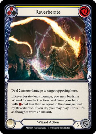 Reverberate (Yellow) - ARC139 - 1st edition Foil