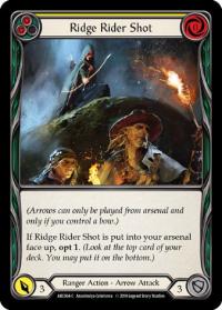 flesh and blood arcane rising 1st edition ridge rider shot yellow arc064 1st edition foil