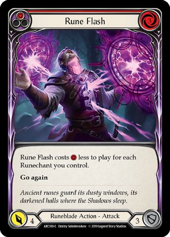 Rune Flash (Red) - ARC100 - 1st edition Foil
