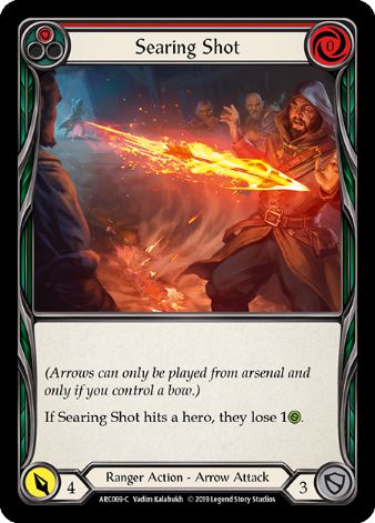 Searing Shot (Red) - ARC069 - 1st edition Foil
