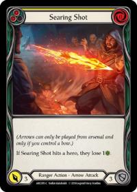 flesh and blood arcane rising 1st edition searing shot yellow arc070 1st edition foil