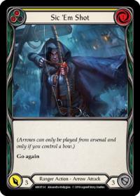 flesh and blood arcane rising 1st edition sic em shot yellow arc073 1st edition
