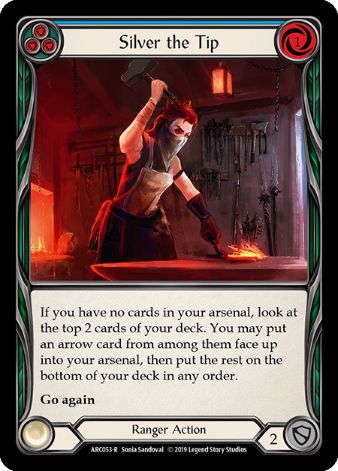 Silver the Tip (Blue) - ARC053 - 1st edition Foil