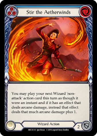 Stir the Aetherwinds (Blue) - ARC131 - 1st edition Foil