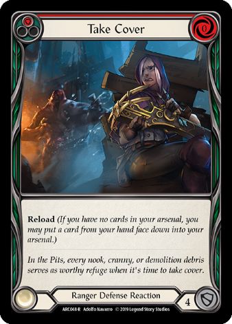 Take Cover (Red) - ARC048 - 1st edition Foil