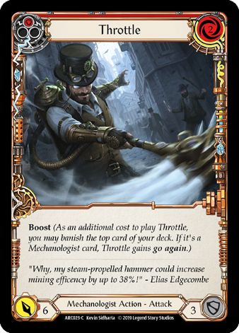 Throttle (Red) - ARC023 - 1st edition Foil