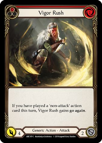 Vigor Rush (Red) - ARC197 - 1st edition Foil