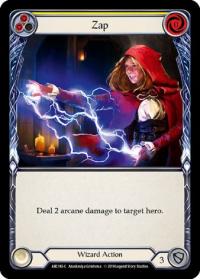 flesh and blood arcane rising 1st edition zap yellow arc145 1st edition foil