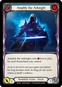 flesh and blood arcane rising unlimited amplify the arknight blue arc096 foil