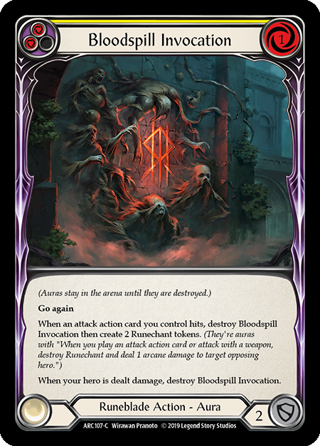 Bloodspill Invocation (Yellow) - ARC107 - Foil