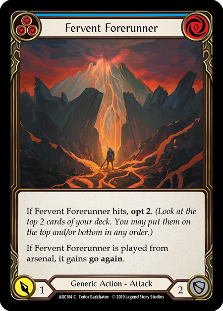 Fervent Forerunner (Blue) - ARC184 - Foil
