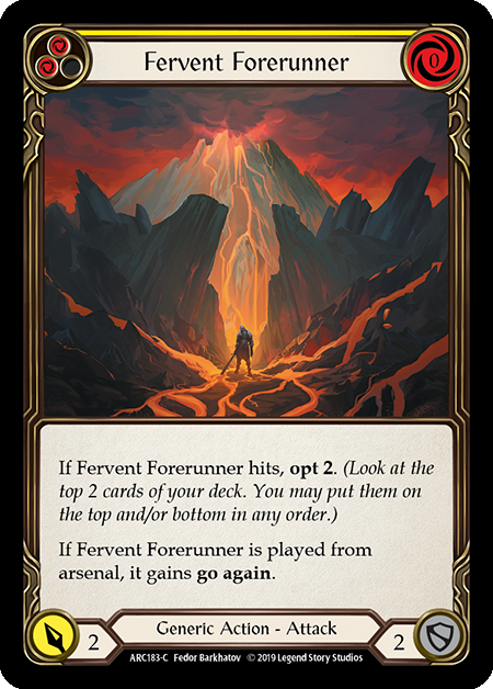 Fervent Forerunner (Yellow) - ARC183 - Foil